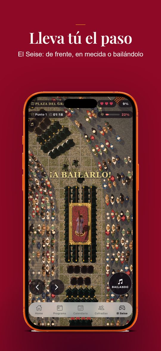 El Seise, el juego de llevar el paso, en la app